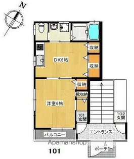 PEAK HILLS1【1階】の間取り