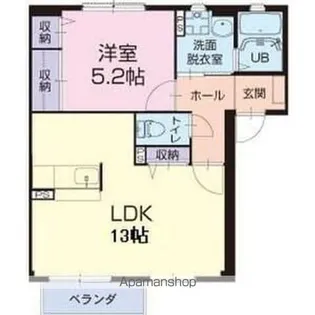 ターミナルステージ初台【1階】の間取り