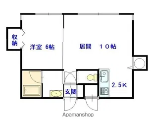 シャロム【2階】の間取り