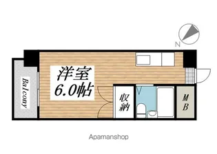 ロワールイン下到津【503号室】の間取り