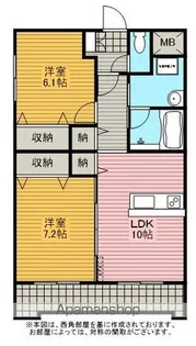 ウィングコートⅡ【103号室】の間取り