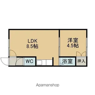 パルム住吉【C号室】の間取り