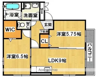 フローリッシュ新金岡【2階】の間取り