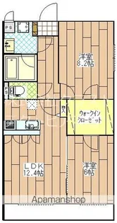 アンベリール【2階】の間取り