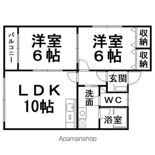 プリオール山下町【2階】の間取り