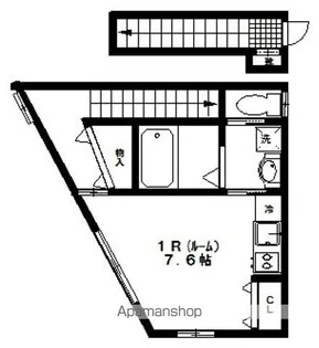 エスポワール真栄【2C号室】の間取り