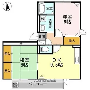 アチチュード【2階】の間取り
