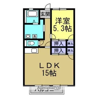 ライフハイツ【1階】の間取り