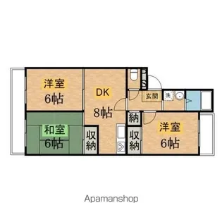 コートボナール【102号室】の間取り