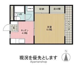 アーバンライフ【102号室】の間取り