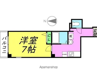 ラ・フォンテ尼崎駅前【8階】の間取り