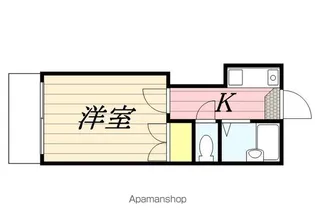 1Kの間取り画像