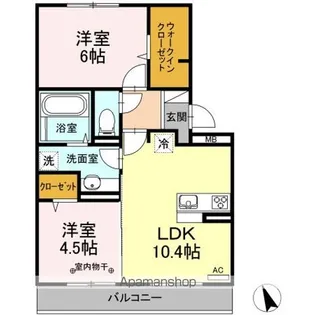 ブリジャール【302号室】の間取り