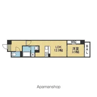 ラ フォルム鎗屋町【3階】の間取り