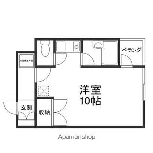 マリーブ1843【1階】の間取り