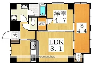 RITZ東住吉【1階】の間取り