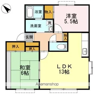 ミーツハオスKⅡ【2階】の間取り