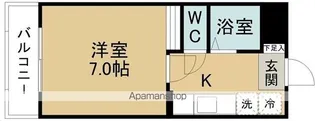 コーポ中島丁【202号室】の間取り