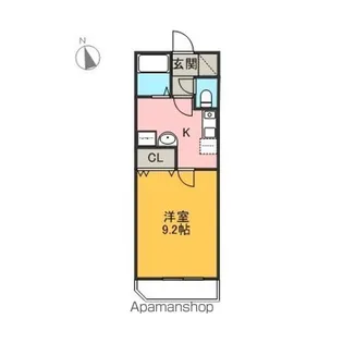 飛騨金山ハイツ【1階】の間取り