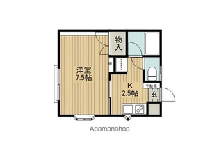 コーポナガクラ【105号室】の間取り