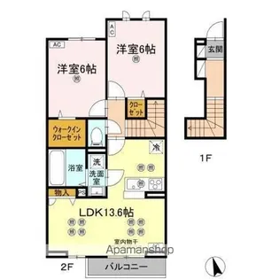 ローゼン太田【2階】の間取り