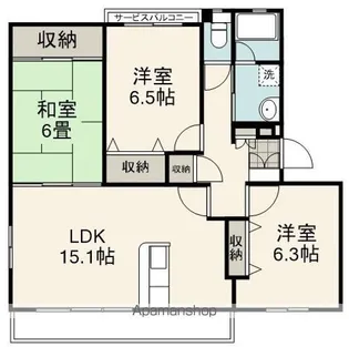 サンステージ【1階】の間取り