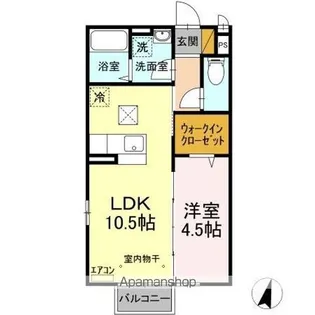 クオリタ・ララ【1階】の間取り