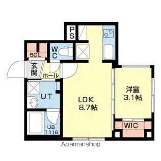 RILASSA西町(リラッサ西町)【2階】の間取り