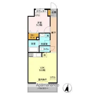 エキスポコンフォート Ⅱ【1階】の間取り