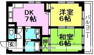コスモハイツ【1階】の間取り