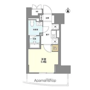 ミリアレジデンス御茶ノ水【8階】の間取り