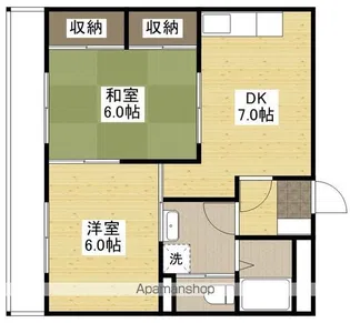 ハイコーポ矢野【3階】の間取り