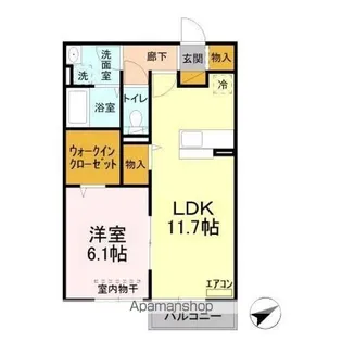 レジデンス北荒川沖【2階】の間取り