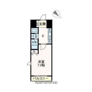 フレア堀江【4階】の間取り