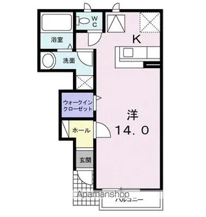 プロムナード本郷【103号室】の間取り