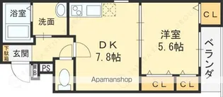 フジパレス吉田本町Ⅲ番館【1階】の間取り