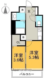 S−RESIDENCE烏森AUREATE【6階】の間取り