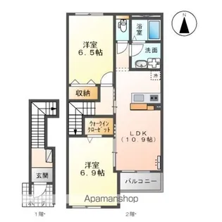 ZEUS茂原Ⅰ【2階】の間取り