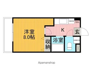 エムエスレジデンス【1階】の間取り