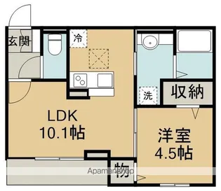 グレイス【1階】の間取り