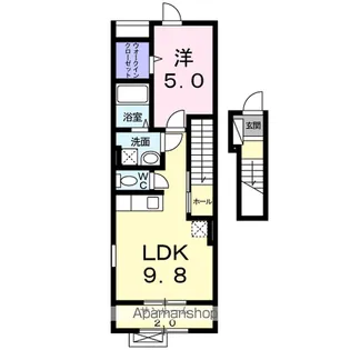 ヴィラ・ブルーノ【2階】の間取り