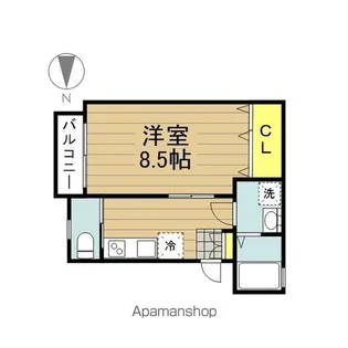 ラン・ベア【103号室】の間取り