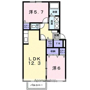 エアリーヒル【1階】の間取り