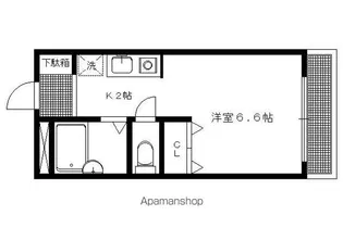 アメニティ岩倉南【201号室】の間取り