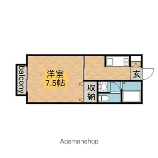 シャーメゾン賀【1階】の間取り