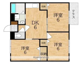 プレミール加茂A【1階】の間取り