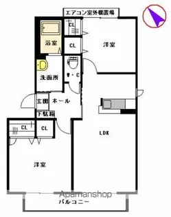 シャーメゾン大橋【201号室】の間取り