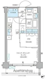 パークアクシス文京本郷【1階】の間取り