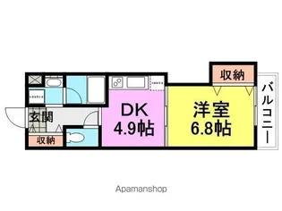 アミティ武庫之荘【305号室】の間取り