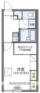 レオパレスSEA ヒルズ 函館【101号室】の間取り